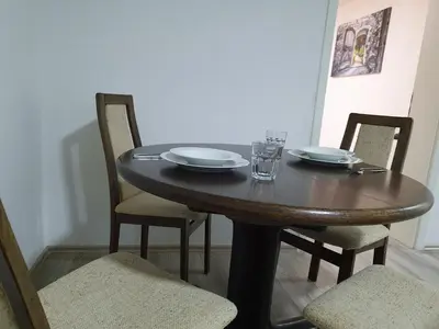 Grundriss der Unterkunft Flora Business Apartment mit Balkon