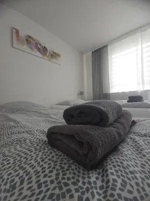 Grundriss der Unterkunft Flora Business Apartment mit Balkon
