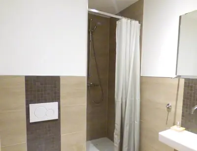 Ein Badezimmer in der Unterkunft Hotel Akazienhof
