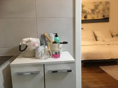 Ein Bett oder Betten in einem Zimmer der Unterkunft City-Apartment Ohligs