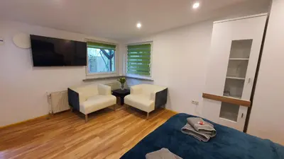 TV/Unterhaltungsangebot in der Unterkunft Bungalow an der Tanne mit überdachter Terrasse