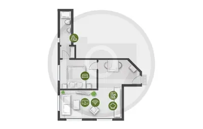Grundriss der Unterkunft Nice Apartment In Mettmann With Wifi