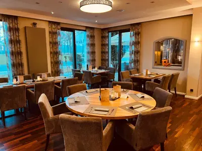 Ein Sitzbereich in der Unterkunft Hotel Dülmener Hof