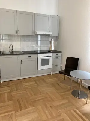 Küche/Küchenzeile in der Unterkunft Haus Berlin