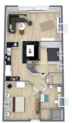 Grundriss der Unterkunft Ferienwohnung Olli Koch