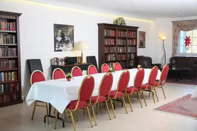 Die Bibliothek im Bed & Breakfast