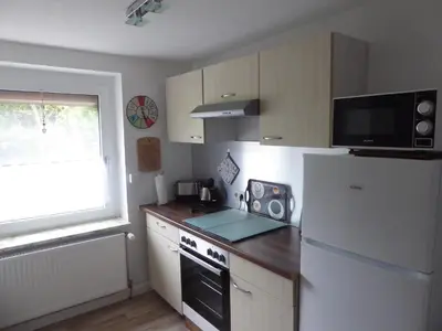 Küche/Küchenzeile in der Unterkunft Ferienwohnung Bochum-Eppendorf