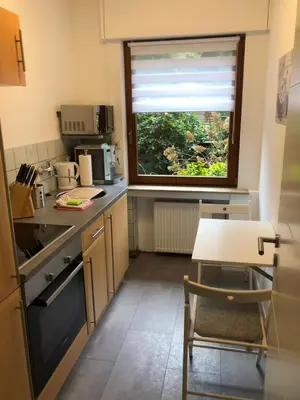 Küche/Küchenzeile in der Unterkunft Ferienwohnung Poppelreiter