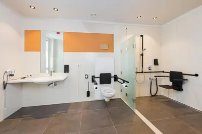 Ein Badezimmer in der Unterkunft Hotel Neues Pastorat