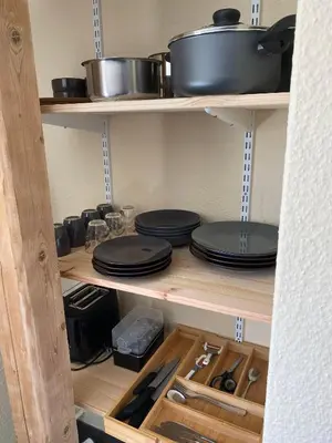Küche/Küchenzeile in der Unterkunft NO SMOKE Ferienwohnung Hagen