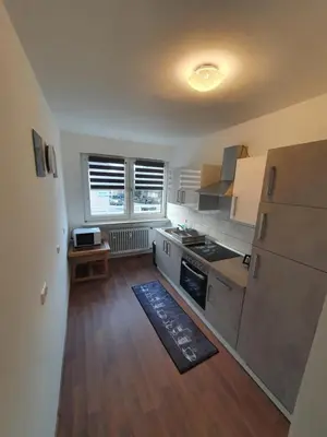 Küche/Küchenzeile in der Unterkunft Ferienwohnung Schloßstraße
