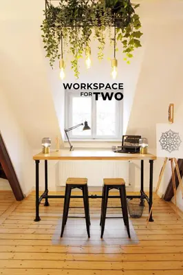 Grundriss der Unterkunft SECRET HIDEAWAYS boho ARTstudio mit smartHome nahe City l Messe l Hbf