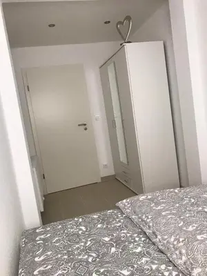 Ein Bett oder Betten in einem Zimmer der Unterkunft Ferienwohnung kleines Zuhause