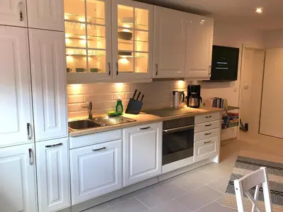 Küche/Küchenzeile in der Unterkunft Ferienwohnung kleines Zuhause