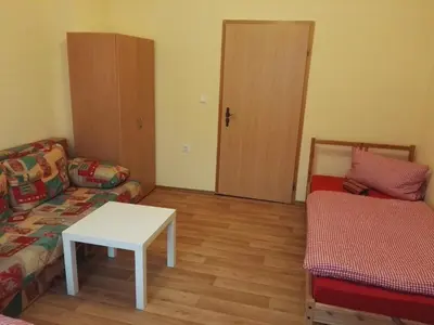 Ein Sitzbereich in der Unterkunft Zu Hause Bei Freunden