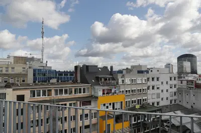 Ein allgemeiner Blick auf Dortmund oder ein Stadtblick von des Aparthotels aus