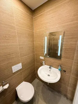 Ein Badezimmer in der Unterkunft Ruhr Business Apartments Essen Apartment mit 5 Einzelbetten Privat Parkplatz