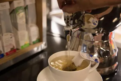 Kaffee-/Teezubehör in der Unterkunft Weberei Bendix Hotel & Appartements