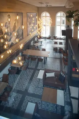 Ein Sitzbereich in der Unterkunft Weberei Bendix Hotel & Appartements