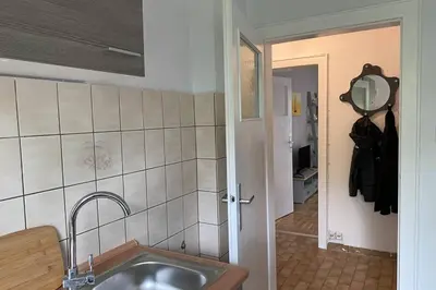 Ein Badezimmer in der Unterkunft Gemütliche Wohnung zwischen Grün und Duisburg Hbf