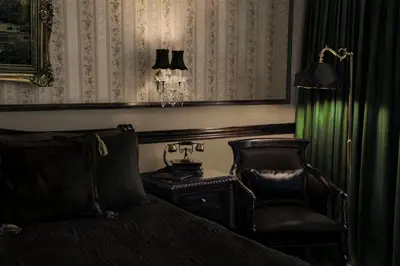 Ein Sitzbereich in der Unterkunft Hotel Villa Achenbach
