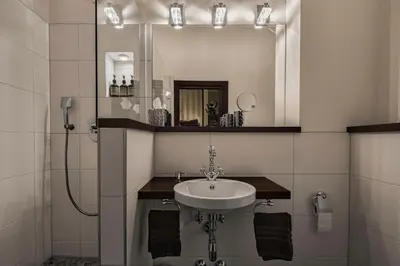 Ein Badezimmer in der Unterkunft Hotel Villa Achenbach
