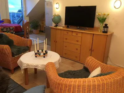 TV/Unterhaltungsangebot in der Unterkunft Ferienwohnung Panoramablick Ennepetal