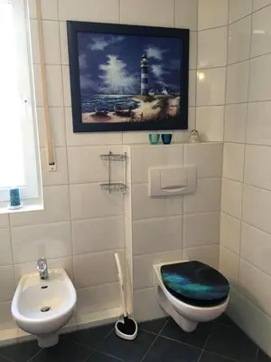 Ein Badezimmer in der Unterkunft Ferienwohnung Panoramablick Ennepetal