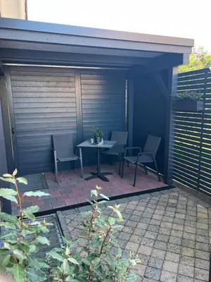 Ein Patio oder anderer Außenbereich in der Unterkunft Ferienzimmer Olli Koch