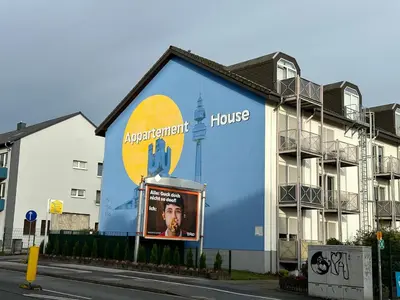 Das Gebäude in dem sich die Ferienwohnung befindet