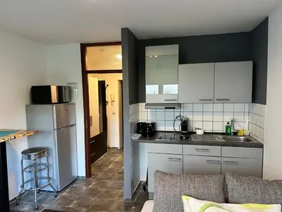 Küche/Küchenzeile in der Unterkunft Appartement House Dortmund 