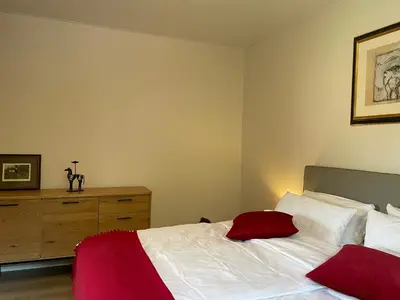 Ein Bett oder Betten in einem Zimmer der Unterkunft Ferienwohnung Annika