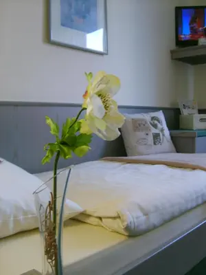 Ein Bett oder Betten in einem Zimmer der Unterkunft City Hotel by celina