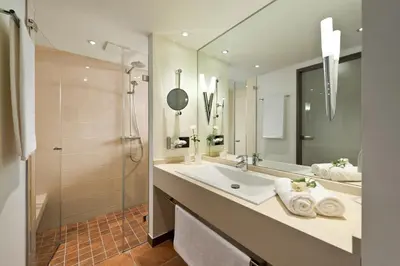 Ein Badezimmer in der Unterkunft Ringhotel Am Stadtpark