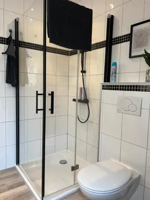 Ein Badezimmer in der Unterkunft Ferienwohnungen Margot
