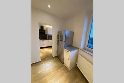 Küche/Küchenzeile in der Unterkunft Duisburg von oben 3,5 Zimmer 8.OG frisch saniert