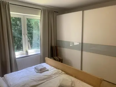 Ein Bett oder Betten in einem Zimmer der Unterkunft Am Nordglacis