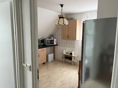Küche/Küchenzeile in der Unterkunft Wohnung im 2 Familienhaus