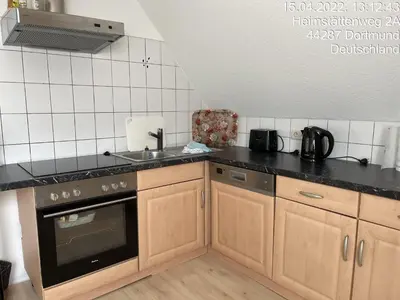 Küche/Küchenzeile in der Unterkunft Wohnung im 2 Familienhaus