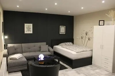 Ein Bett oder Betten in einem Zimmer der Unterkunft Ferienwohnung Kleine Auszeit in Coesfeld