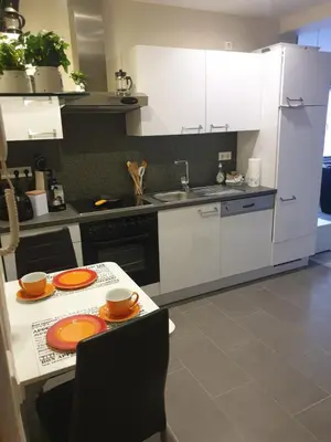 Küche/Küchenzeile in der Unterkunft Ferienwohnung Kleine Auszeit in Coesfeld