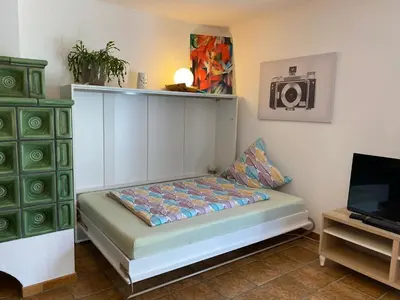 Ein Bett oder Betten in einem Zimmer der Unterkunft Ferienwohnung Casa Kehl