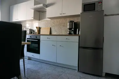Küche/Küchenzeile in der Unterkunft Vorhalle Apartment