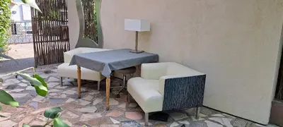 Grundriss der Unterkunft All-in-One Apartment mit eigener Sonnenterrasse im Garten