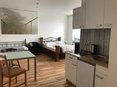 Küche/Küchenzeile in der Unterkunft Gästewohnung in Schwelm