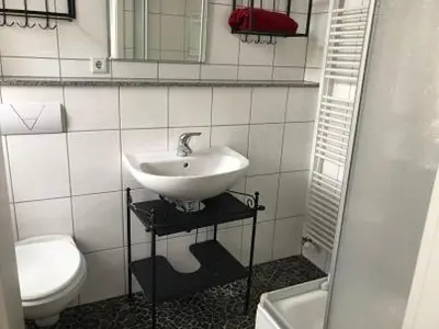 Ein Badezimmer in der Unterkunft Gästewohnung in Schwelm