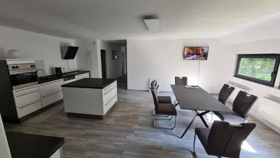 Küche/Küchenzeile in der Unterkunft Warzalas Apartement
