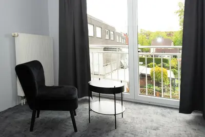 Ein Balkon oder eine Terrasse in der Unterkunft Hotel Deluxe