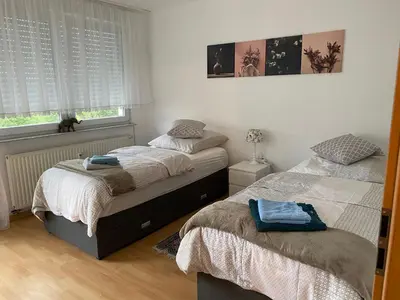 Ein Bett oder Betten in einem Zimmer der Unterkunft Apartment in Essen
