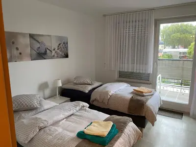 Ein Bett oder Betten in einem Zimmer der Unterkunft Apartment in Essen